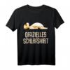 Offizielles Schlafshirt Pyjama Nachthemd mit Hund Motiv – Lustiges Geschenk für Langschläfer, Morgenmuffel & Nachteulen, Damen und Herren