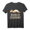 Offizielles Schlafshirt Pyjama Nachthemd mit Hund Motiv – Lustiges Geschenk für Langschläfer, Morgenmuffel & Nachteulen, Damen und Herren