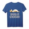 Offizielles Schlafshirt Pyjama Nachthemd mit Hund Motiv – Lustiges Geschenk für Langschläfer, Morgenmuffel & Nachteulen, Damen und Herren