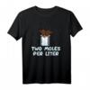 Two Moles Per Liter Wissenschaft T-Shirt für Chemiker, Physiker & Wissenschaftler – Perfekt für Schule, Uni & Geschenke
