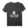 Two Moles Per Liter Wissenschaft T-Shirt für Chemiker, Physiker & Wissenschaftler – Perfekt für Schule, Uni & Geschenke