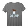 Two Moles Per Liter Wissenschaft T-Shirt für Chemiker, Physiker & Wissenschaftler – Perfekt für Schule, Uni & Geschenke