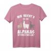 Lustiges Alpaka und Lama T-Shirt mit Spruch 'Mir reichts, ich geh Alpakas streicheln' – Perfekt für Lama-Liebhaber und Alpakafans