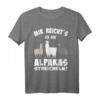 Lustiges Alpaka und Lama T-Shirt mit Spruch 'Mir reichts, ich geh Alpakas streicheln' – Perfekt für Lama-Liebhaber und Alpakafans