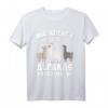 Lustiges Alpaka und Lama T-Shirt mit Spruch 'Mir reichts, ich geh Alpakas streicheln' – Perfekt für Lama-Liebhaber und Alpakafans