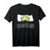 Schlavocado Schlafendes Avocado Schlaf Pyjama T-Shirt – Lustiges und bequemes Schlafshirt für Avocadofans, Langschläfer & Morgenmuffel