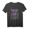 Damen 60. Geburtstag Jahrgang 1963 T-Shirt - Humorvolles Geschenk für Frauen mit Retro-Design, Herzbrille und Regenbogen