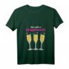 Damen Gruppen Sekt Silvester Outfit Partnerlook Party T-Shirt mit V-Ausschnitt - Perfekt für Silvesterfeier & Mitternachts-Party