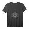 Damen Heilige Geometrie Meditation Positivität Liebe Mandala Lotus T-Shirt mit V-Ausschnitt – Spirituelle Mode für Frauen & Kinder, perfektes Geschenk für Buddhisten, Hinduisten & Mandala-Liebhaber