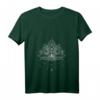 Damen Heilige Geometrie Meditation Positivität Liebe Mandala Lotus T-Shirt mit V-Ausschnitt – Spirituelle Mode für Frauen & Kinder, perfektes Geschenk für Buddhisten, Hinduisten & Mandala-Liebhaber