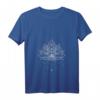Damen Heilige Geometrie Meditation Positivität Liebe Mandala Lotus T-Shirt mit V-Ausschnitt – Spirituelle Mode für Frauen & Kinder, perfektes Geschenk für Buddhisten, Hinduisten & Mandala-Liebhaber