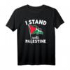 I Stand With Palästina Flag Arabic Freedom T-Shirt – Unterstütze Frieden & Freiheit im Nahen Osten, ideales Geschenk für Aktivisten und Unterstützer
