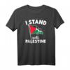 I Stand With Palästina Flag Arabic Freedom T-Shirt – Unterstütze Frieden & Freiheit im Nahen Osten, ideales Geschenk für Aktivisten und Unterstützer