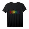 Guncle Shirt LGBT Regenbogen T-Shirt für Schwule Onkel – Geschenkidee zum Pride Month, Christopher Street Day & Pride Parade im Retro Grunge-Design