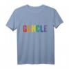 Guncle Shirt LGBT Regenbogen T-Shirt für Schwule Onkel – Geschenkidee zum Pride Month, Christopher Street Day & Pride Parade im Retro Grunge-Design