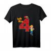Kinder Geburtstagsshirt 4 Jahre Junge Bagger Baumeister T-Shirt – Perfekt für den Kindergeburtstag & kleine Baumeister