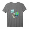 Lustiges Flat Earth T-Shirt mit Laufband und Erde - Für Fans der flachen Erde und Fitness-Enthusiasten