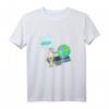 Lustiges Flat Earth T-Shirt mit Laufband und Erde - Für Fans der flachen Erde und Fitness-Enthusiasten