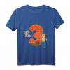 Kinder Geburtstagsshirt 3 Jahre Junge Bagger Baumeister T-Shirt – Perfektes Geburtstagsgeschenk für kleine Baumeister und Baggerfans