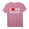 I Love To Sleep T-Shirt – Lustiges Vintage Design für Schlafliebhaber, bequemes Freizeitshirt