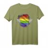 LGBTQ Regenbogen T-Shirt mit Herz – Zeige deine Unterstützung für Vielfalt, Liebe und Gleichberechtigung bei CSD und Pride-Paraden