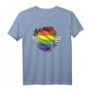 LGBTQ Regenbogen T-Shirt mit Herz – Zeige deine Unterstützung für Vielfalt, Liebe und Gleichberechtigung bei CSD und Pride-Paraden