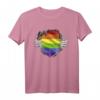 LGBTQ Regenbogen T-Shirt mit Herz – Zeige deine Unterstützung für Vielfalt, Liebe und Gleichberechtigung bei CSD und Pride-Paraden