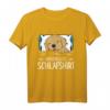 Offizielles Schlafshirt mit Hundemotiv - Golden Retriever & Labrador Welpe im Bett für Hundeliebhaber, Schlafmützen & Entspannung