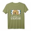 Offizielles Schlafshirt mit Hundemotiv - Golden Retriever & Labrador Welpe im Bett für Hundeliebhaber, Schlafmützen & Entspannung