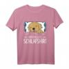 Offizielles Schlafshirt mit Hundemotiv - Golden Retriever & Labrador Welpe im Bett für Hundeliebhaber, Schlafmützen & Entspannung