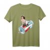 Rockabilly Pin-Up Krankenschwester Reitet Eine Spritze T-Shirt – Cooles Geschenk für Pflegekräfte, Rockfans & Festival-Style