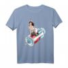 Rockabilly Pin-Up Krankenschwester Reitet Eine Spritze T-Shirt – Cooles Geschenk für Pflegekräfte, Rockfans & Festival-Style