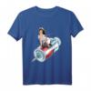 Rockabilly Pin-Up Krankenschwester Reitet Eine Spritze T-Shirt – Cooles Geschenk für Pflegekräfte, Rockfans & Festival-Style