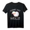 KOMME WAS WOLLE - Lustiges Schaf T-Shirt mit Spruch für Bauern, Tierliebhaber und Freunde als Geburtstags- oder Weihnachtsgeschenk