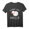KOMME WAS WOLLE - Lustiges Schaf T-Shirt mit Spruch für Bauern, Tierliebhaber und Freunde als Geburtstags- oder Weihnachtsgeschenk