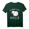 KOMME WAS WOLLE - Lustiges Schaf T-Shirt mit Spruch für Bauern, Tierliebhaber und Freunde als Geburtstags- oder Weihnachtsgeschenk
