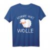 KOMME WAS WOLLE - Lustiges Schaf T-Shirt mit Spruch für Bauern, Tierliebhaber und Freunde als Geburtstags- oder Weihnachtsgeschenk