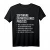 Software Entwicklungsprozess T-Shirt - Lustiges Geschenk für Informatiker, Nerds, Programmierer und PC-Enthusiasten zu Geburtstag & Weihnachten