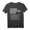 Software Entwicklungsprozess T-Shirt - Lustiges Geschenk für Informatiker, Nerds, Programmierer und PC-Enthusiasten zu Geburtstag & Weihnachten