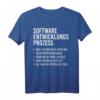 Software Entwicklungsprozess T-Shirt - Lustiges Geschenk für Informatiker, Nerds, Programmierer und PC-Enthusiasten zu Geburtstag & Weihnachten