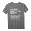 Software Entwicklungsprozess T-Shirt - Lustiges Geschenk für Informatiker, Nerds, Programmierer und PC-Enthusiasten zu Geburtstag & Weihnachten