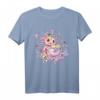 Pastell-Goth Axolotl T-Shirt - Kawaii Creepy Gothic Mode für Nu-Goth, Anime, Bubble-Goth & Harajuku Fans