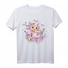 Pastell-Goth Axolotl T-Shirt - Kawaii Creepy Gothic Mode für Nu-Goth, Anime, Bubble-Goth & Harajuku Fans