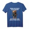 Einmal Mit Profis Teddybär lustiges Männer Frauen T-Shirt mit Spruch – Ironisches Design für Bauarbeiter, Handwerker, Kollegen & Chefs