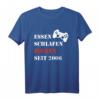 Essen Schlafen Zocken Seit 2006 Teenager Zocker und Gamer T-Shirt – Lustiges Geburtstagsgeschenk für 14-Jährige Jungs und Mädchen