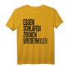 Lustiges Gamer Geschenk T-Shirt - Essen Schlafen Zocken Wiederholen für Gamer, Kinder und Erwachsene