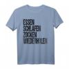 Lustiges Gamer Geschenk T-Shirt - Essen Schlafen Zocken Wiederholen für Gamer, Kinder und Erwachsene