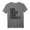 Lustiges Gamer Geschenk T-Shirt - Essen Schlafen Zocken Wiederholen für Gamer, Kinder und Erwachsene