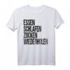 Lustiges Gamer Geschenk T-Shirt - Essen Schlafen Zocken Wiederholen für Gamer, Kinder und Erwachsene