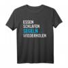 Essen Schlafen Segeln Geschenk für Segler - T-Shirt für Wassersportler, Skipper & Boots Liebhaber, perfekt zu Weihnachten & Geburtstag